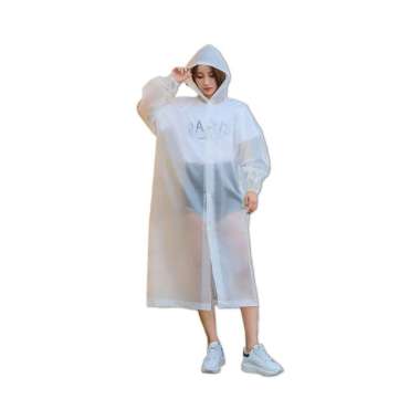 OEM SK-C412 C413 Jas Hujan Terusan Bahan EVA RAINCOAT Mantel Hujan Anak Dan Dewasa Semi Transparan P