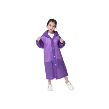 OEM SK-C412 C413 Jas Hujan Terusan Bahan EVA RAINCOAT Mantel Hujan Anak Dan Dewasa Semi Transparan P