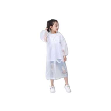 OEM SK-C412 C413 Jas Hujan Terusan Bahan EVA RAINCOAT Mantel Hujan Anak Dan Dewasa Semi Transparan P