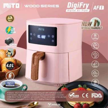 Mito Air Fryer Mito AF1 Wood Series Air Fryer Mito Pink