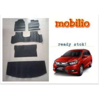 KARPET KARET LANTAI HONDA MOBILIO HITAM FULL SET