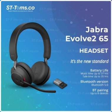 Jual Jabra Evolve 65 Stereo Juni 2022 Berkualitas, Tahan Lama \u0026 Terpercaya  | Blibli