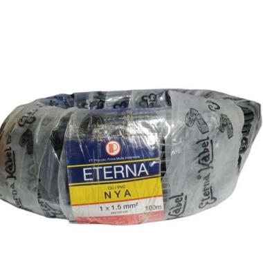 Kabel Listrik Eterna - NYA 1x1.5 mm² (100M) Hitam 100 M