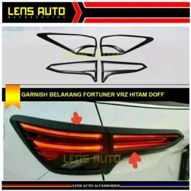 GARNISH LAMPU BELAKANG FORTUNER TERBARU - HITAM DOFF