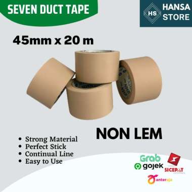 3 Roll Duct Tape / Lakban Pipa AC NON LEM