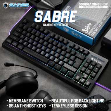 Sades Sabre - Gaming Keyboard White