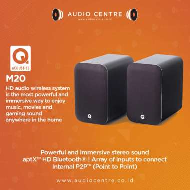Q Acoustics M20 Active Speaker Wireless speaker gaming -walnut