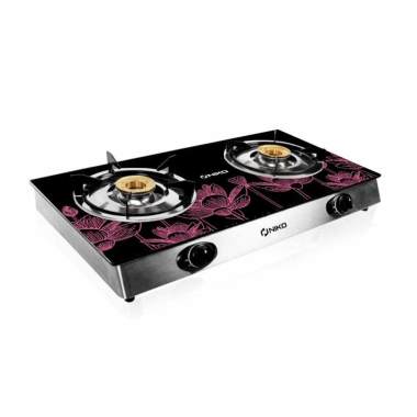 Jual Niko Motif Teratai Reflection 2 Kompor Gas Kaca 2 Tungku