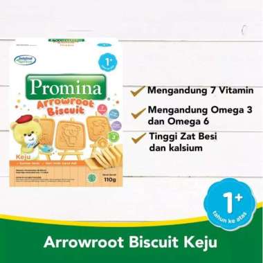 SNAC25 BISKUIT BAYI PROMINA ARROWROOT BISCUIT CEMILAN ANAK 110 GR KEJU