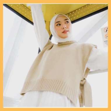 Rompi Rajut Tali / Andin Vest Knit / Rompi Tali Wanita / Rompi Tali Samping / Rompi Korean Style / V