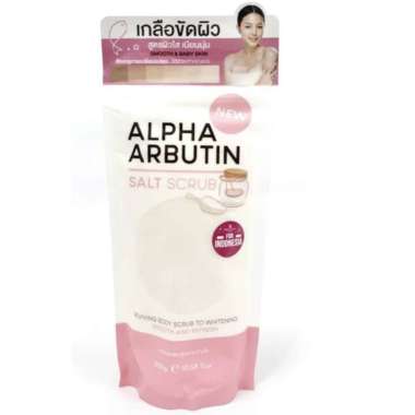 Alpha Arbutin Salt Scrub Garam Mandi Body Shower Alpha Arbutin Whitening 100% Original BPOM