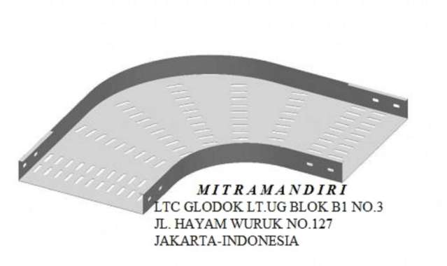 HORIZONTAL ELBOW TRAY 100X50