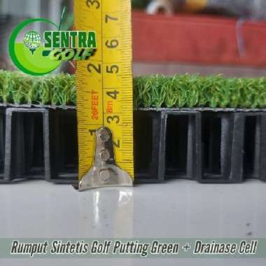 Karpet Rumput Sintetis Mini Golf + Drainase Cell 100x100 cm
