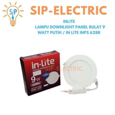 INLITE LAMPU DOWNLIGHT PANEL BULAT 9 WATT PUTIH / IN LITE INPS 628R