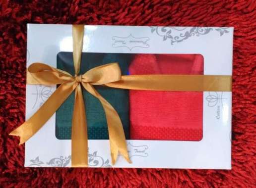 handuk natal set dus souvenir hadiah bingkisan kado merry christmas