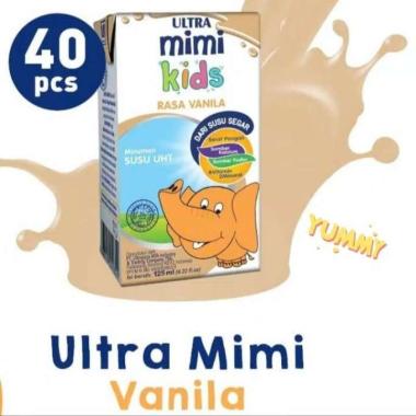 Promo Harga Ultra Mimi Susu UHT Vanila 125 ml - Blibli