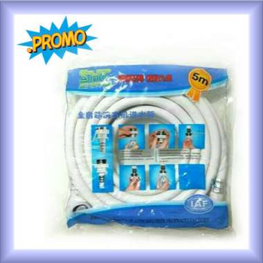 Selang Mesin Cuci 1 Tabung Selang Air/Kran Mesin Cuci/Selang Mesin Cuci Inlet Panjang 5 Meter