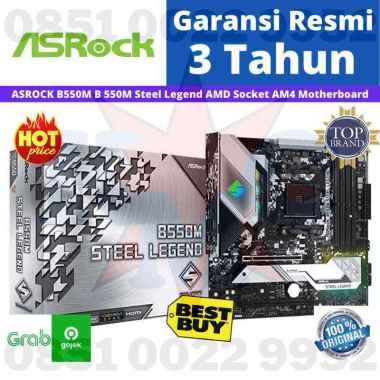 ASROCK B550M B 550M Steel Legend AMD Socket AM4 Motherboard