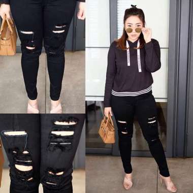 Jual Black Ripped Jeans Terbaru 