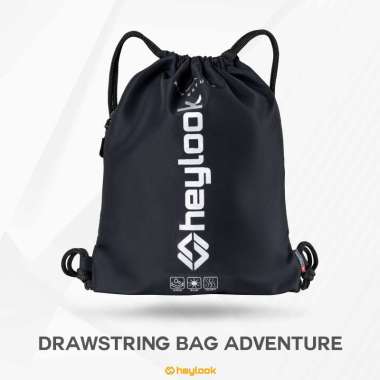 HEYLOOK Official - Tas Ransel Serut Pria Wanita Drawstring Gymsack Olahraga ADVENTURE