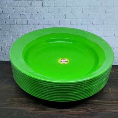PIRING MAKAN 1 LUSIN PIRING MAKAN PLASTIK Multicolor