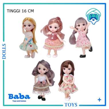 Mainan Boneka Barbie Korea Princess Cantik Elegan 12 Join Doll 3D 16cm