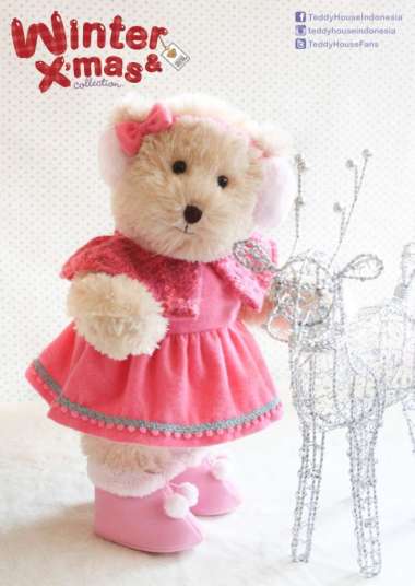 TEDDY HOUSE BONEKA TEDDY BEAR ZEIRA BEAR 14" JOINT