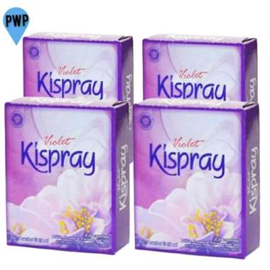 Kispray Violet Refill Box 24 Ml Isi 4 Pc Per Dus Paket 4 Box pelembut