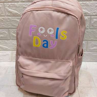 TAS RANSEL FOOLS DAY UK.P.29cm T.43cm L.17cm//TAS RANSEL BACKPACK pink