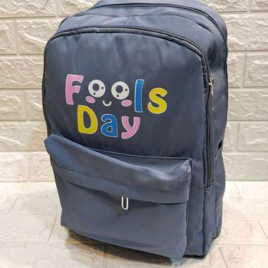TAS RANSEL FOOLS DAY UK.P.29cm T.43cm L.17cm//TAS RANSEL BACKPACK biru