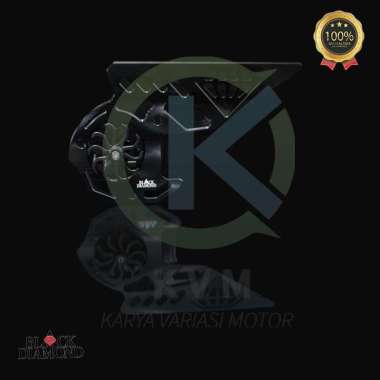 Tutup Cover CVT Engine Honda ADV-150/PCX-150 Black Diamond CNC Quality Black