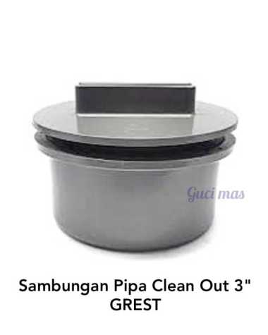 Sambungan Pipa Clean Out 3" GREST \ Fitting Pvc Clean Out 3" GREST \ Penutup Pipa Septic Tank