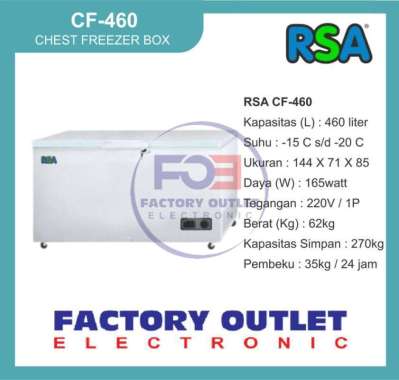 RSA GEA GETRA CF 460 CHEST FREEZER BOX 460 L ONLY BEKASI BOGOR DEPOK
