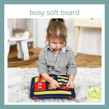 Busy Soft Board - Papan Kancing Mainan Edukasi Anak