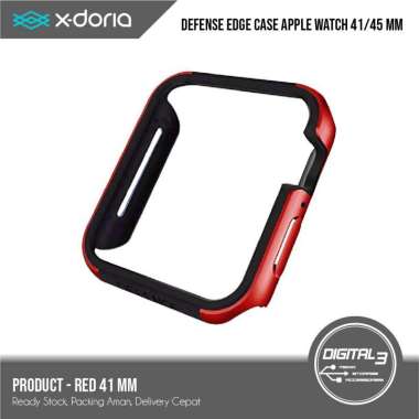 X-Doria Defense Edge Case Apple Watch Series 7 Casing Iwatch 41mm 45mm 41 mm Merah