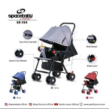 Kereta Dorong Bayi Spacebaby SB-204 Stroller Baby SB204 SB 204