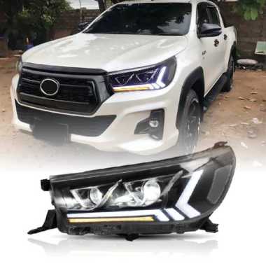Yz Head Lamp Lampu Depan Toyota Hilux Revo 2015-2019 Led Sequential