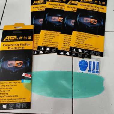 kaca film helm motor anti embun anti air anti fog - - Multicolor -