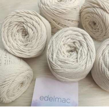 Tali Katun Macrame Natural 1.5mm twist Cotton Cord