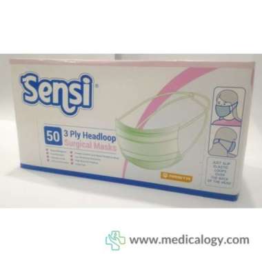 SENSI Masker Headloop Jilbab 50ea/Box