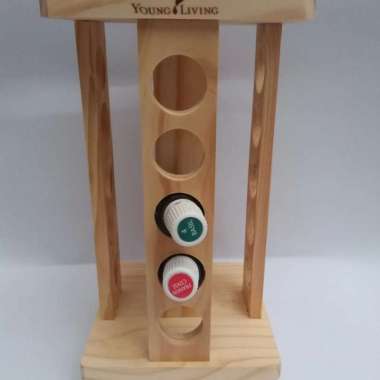 RAK KAYU OIL ISI 20 PUTAR RAK KAYU OIL ESENSIAL RAK KAYU