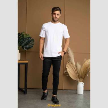 CELANA CHINO PANJANG PRIA CHINO LONG PANTS HEYLOOK KERJA CHINO HEYLOOK 30 Black