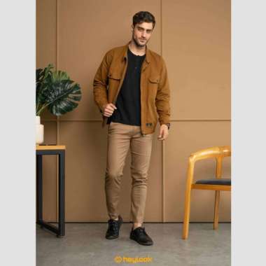 CELANA CHINO PANJANG PRIA CHINO LONG PANTS HEYLOOK KERJA CHINO HEYLOOK 32 Brown