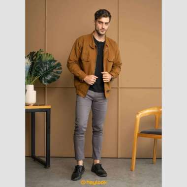 CELANA CHINO PANJANG PRIA CHINO LONG PANTS HEYLOOK KERJA CHINO HEYLOOK 30 Grey