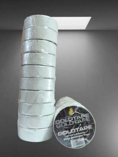 GOLDTAPE PVC ISOLASI LISTRIK PER SLOP PUTIH