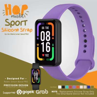 Silicone Strap Tali Jam Smartband Silikon Rubber for Redmi Smart Band Pro PURPLE