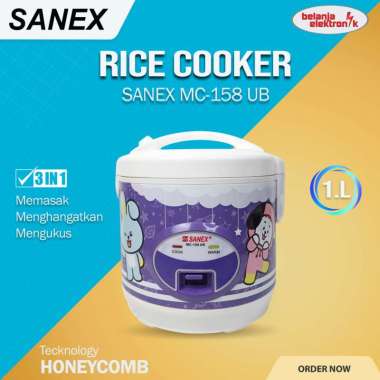 SANEX MC-158 UB RICE COOKER MAGIC COM ANTI LENGKET 1 LITER