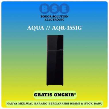 AQUA - SANYO KULKAS 2 PINTU | AQR355IG | AQR355IGBK | AQR 355IG