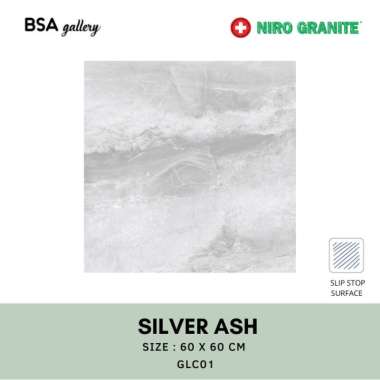 NIRO GRANITE 60X60 SILVER ASH GLC01 / GRANIT MATT LANTAI DINDING