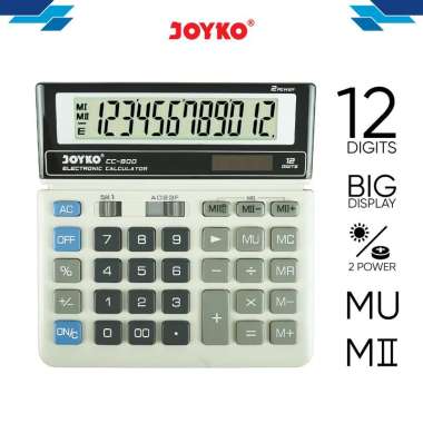 Joyko CC-800 Calculator [12 Digits] GREY